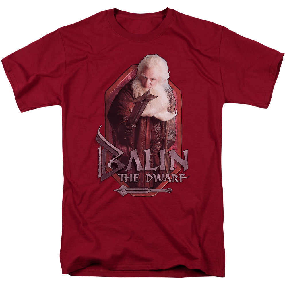 The Hobbit - Balin - Short Sleeve Adult 18/1 - Cardinal T-shirt