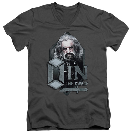 The Hobbit - Oin - Short Sleeve Adult V-neck - Charcoal T-shirt