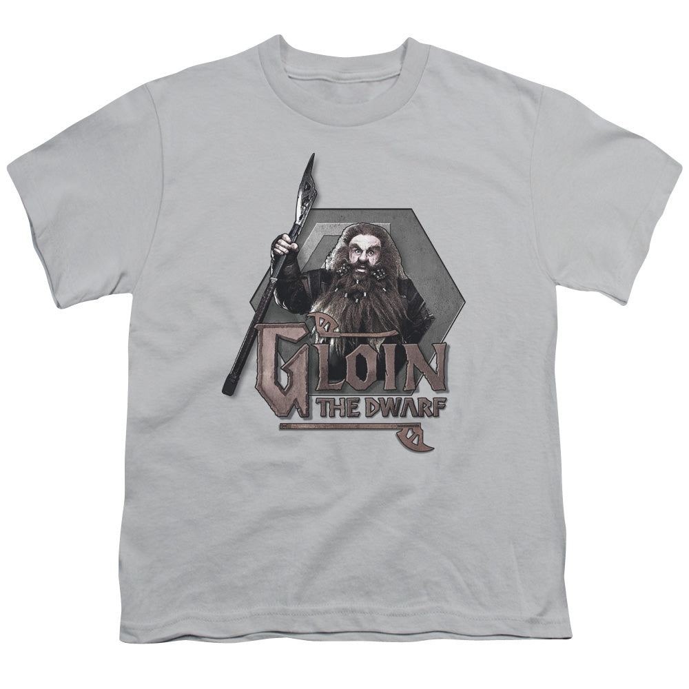 The Hobbit - Gloin - Short Sleeve Youth 18/1 - Silver T-shirt