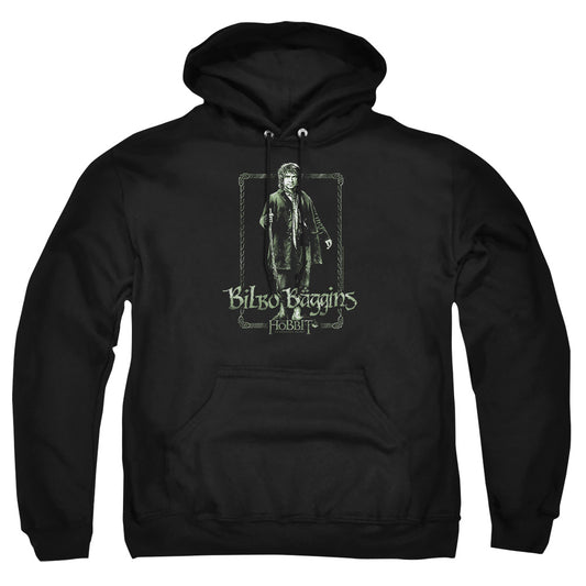 The Hobbit - Bilbo Stare - Adult Pull-over Hoodie - Black