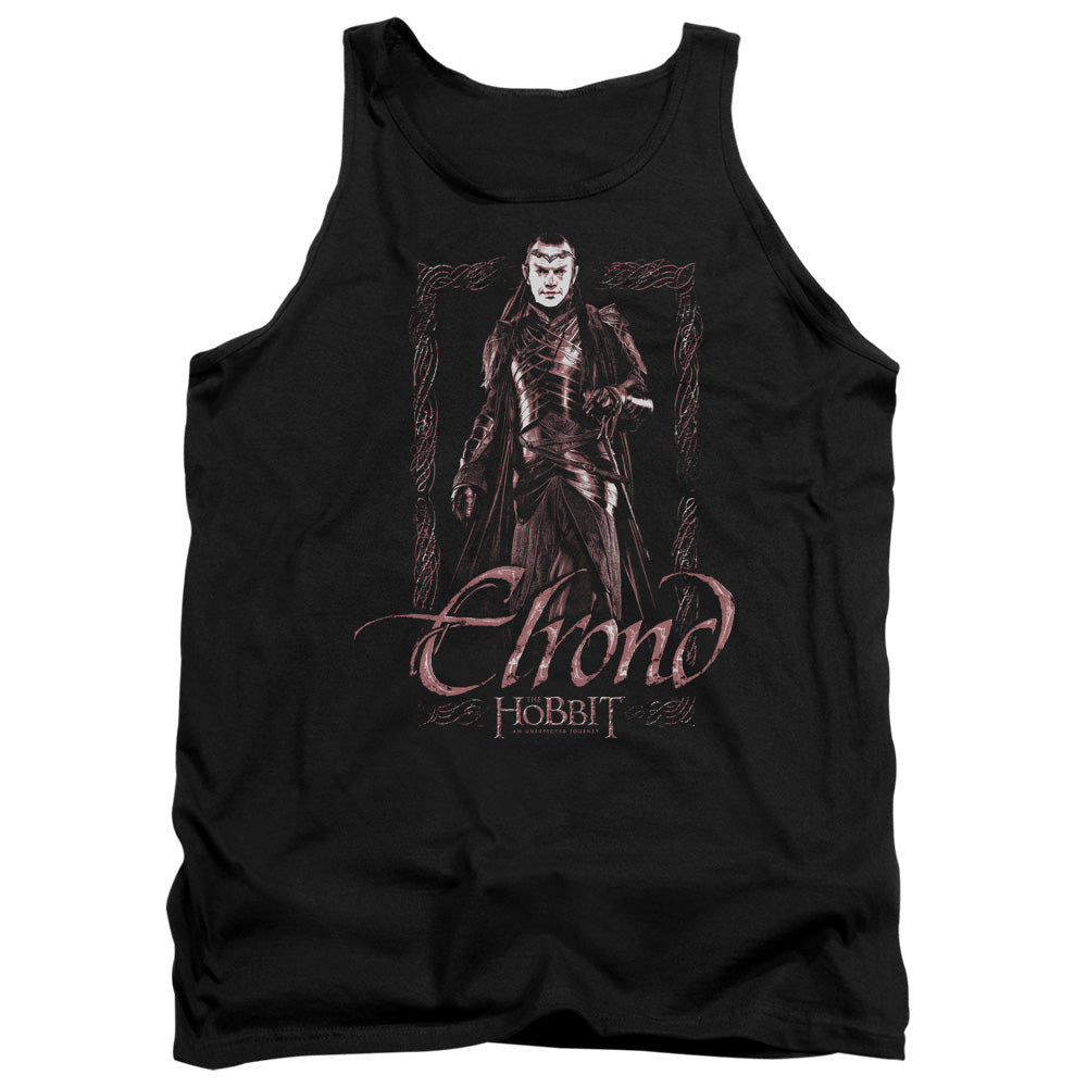The Hobbit - Elrond Stare - Adult Tank - Black
