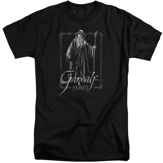 The Hobbit - Gandalf Stare - Short Sleeve Adult Tall - Black T-shirt