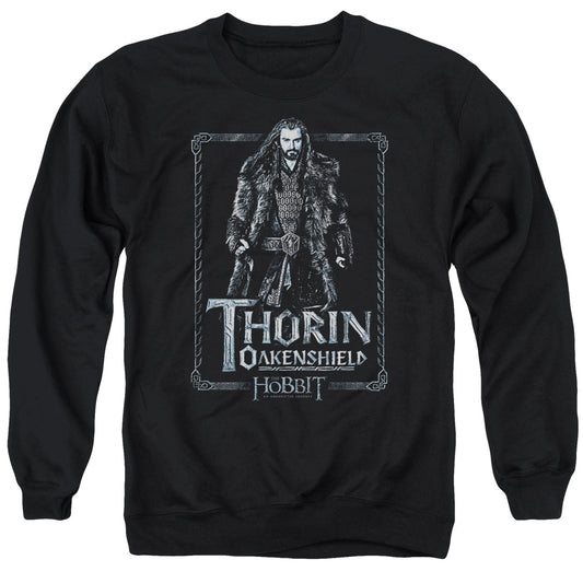 The Hobbit - Thorin Stare - Adult Crewneck Sweatshirt - Black