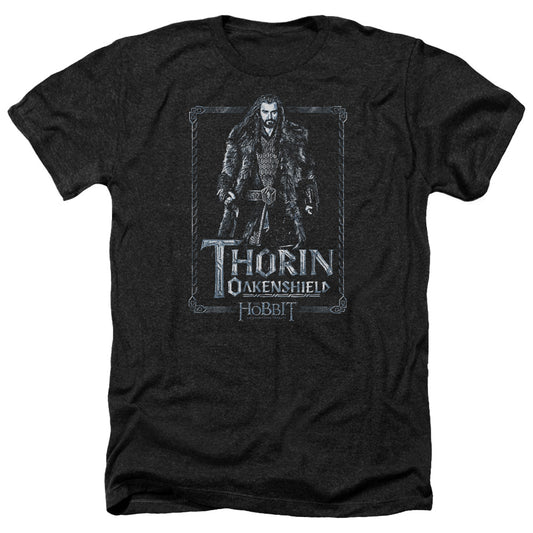 The Hobbit - Thorin Stare - Adult Heather-black