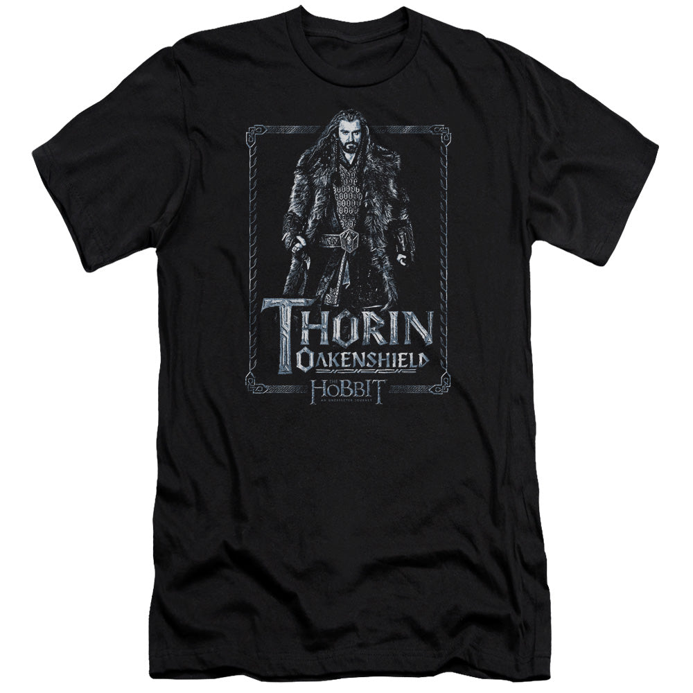 The Hobbit - Thorin Stare-premuim Canvas Adult Slim Fit 30/1 - Black