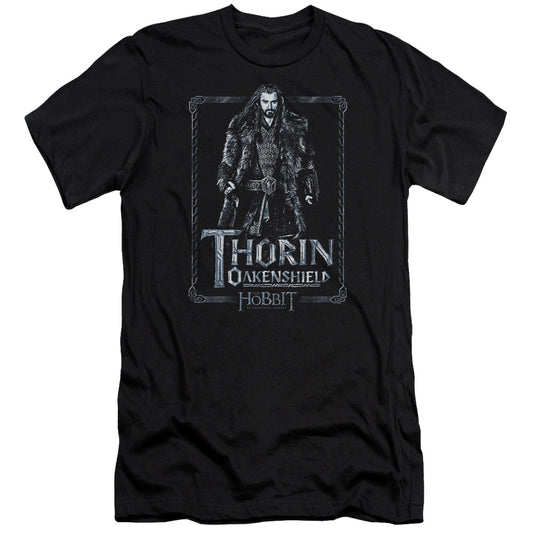 The Hobbit - Thorin Stare-premuim Canvas Adult Slim Fit 30/1 - Black