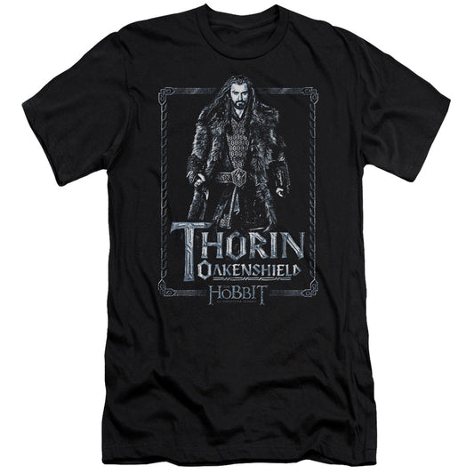 The Hobbit - Thorin Stare - Short Sleeve Adult 30/1 - Black T-shirt