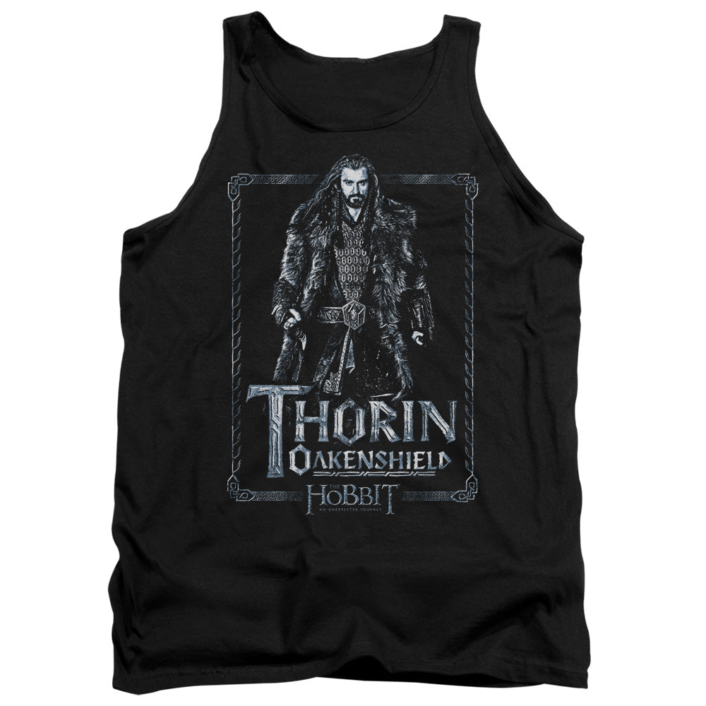 The Hobbit - Thorin Stare - Adult Tank - Black