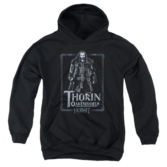 The Hobbit - Thorin Stare - Youth Pull-over Hoodie - Black