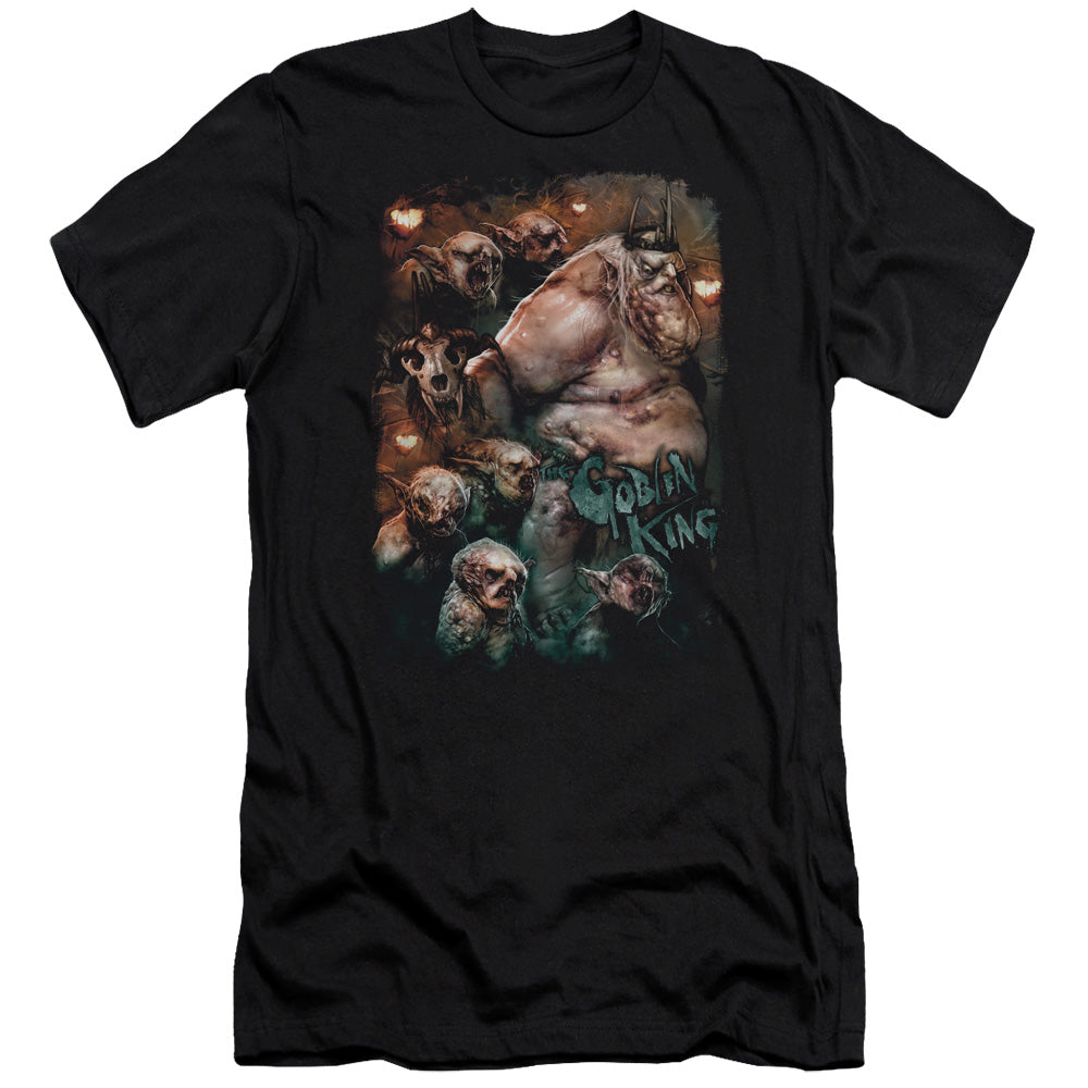 The Hobbit - Goblin King - Short Sleeve Adult 30/1 - Black T-shirt