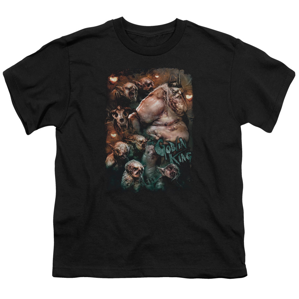 The Hobbit - Goblin King - Short Sleeve Youth 18/1 - Black T-shirt