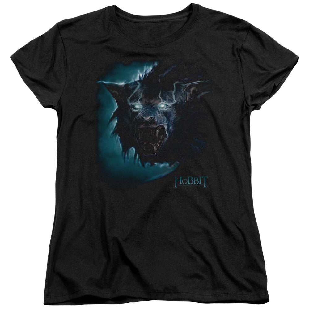 The Hobbit - Warg - Short Sleeve Womens Tee - Black T-shirt