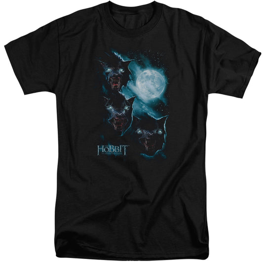 The Hobbit - Three Warg Moon - Short Sleeve Adult Tall - Black T-shirt