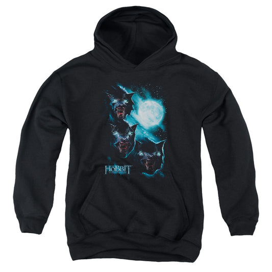 The Hobbit - Three Warg Moon - Youth Pull-over Hoodie - Black