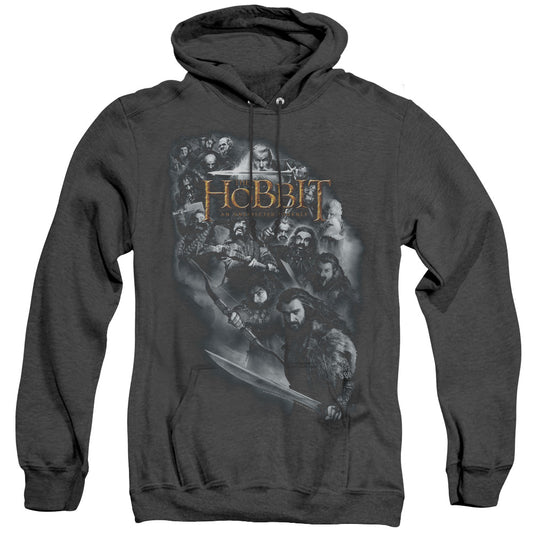 The Hobbit - Cast Of Characters - Adult Heather Hoodie - Black