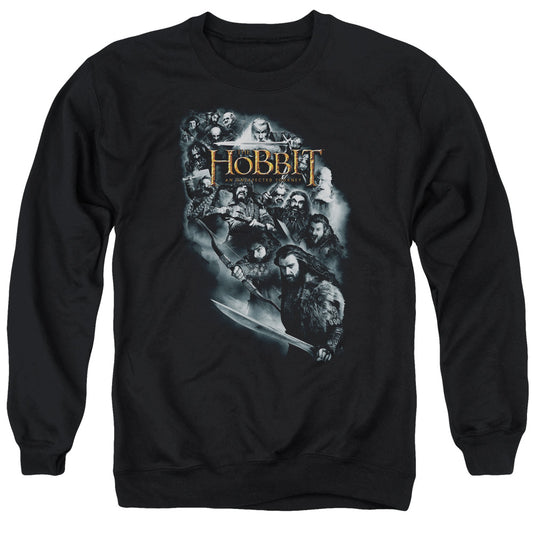 The Hobbit - Cast Of Characters - Adult Crewneck Sweatshirt - Black