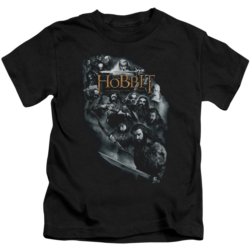 THE HOBBIT CAST OF CHARACTERS - S/S JUVENILE 18/1 - BLACK - T-Shirt