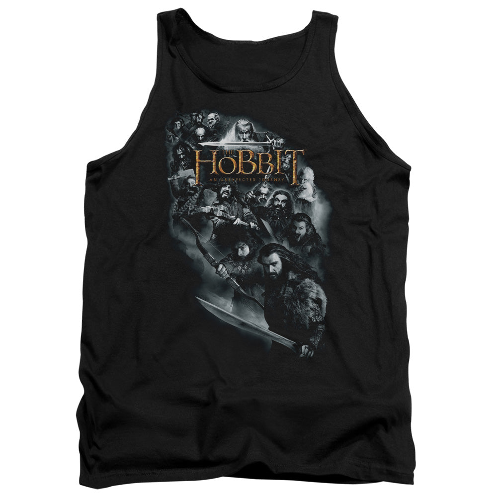 The Hobbit - Cast Of Characters - Adult Tank - Black