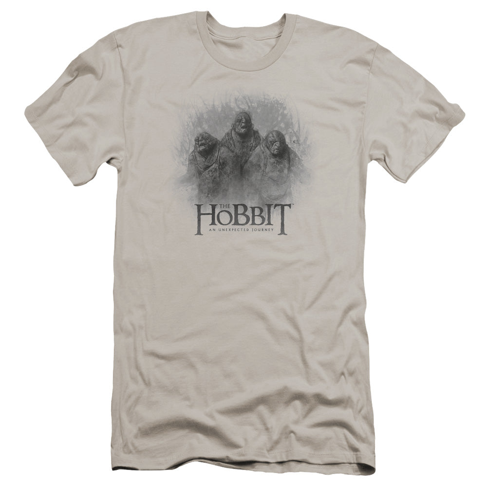 The Hobbit - Three Trolls-premuim Canvas Adult Slim Fit 30/1 - Silver
