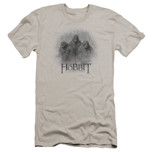 The Hobbit - Three Trolls-premuim Canvas Adult Slim Fit 30/1 - Silver