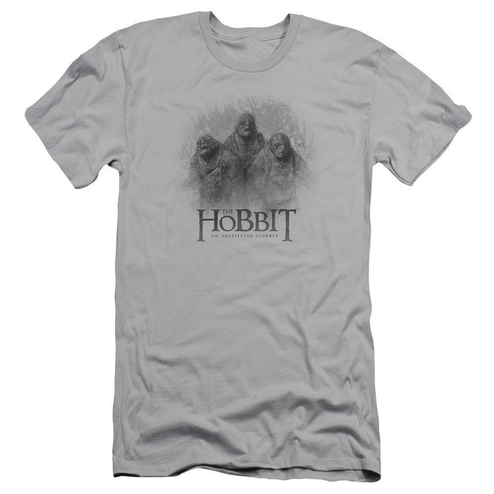 THE HOBBIT THREE TROLLS - S/S ADULT 30/1 - SILVER T-Shirt
