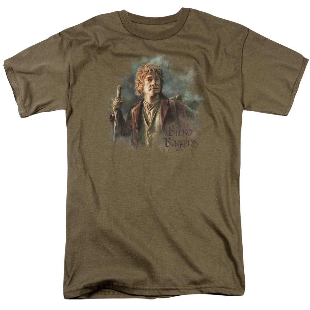 The Hobbit - Bilbo Baggins - Short Sleeve Adult 18/1 - Safari Green T-shirt
