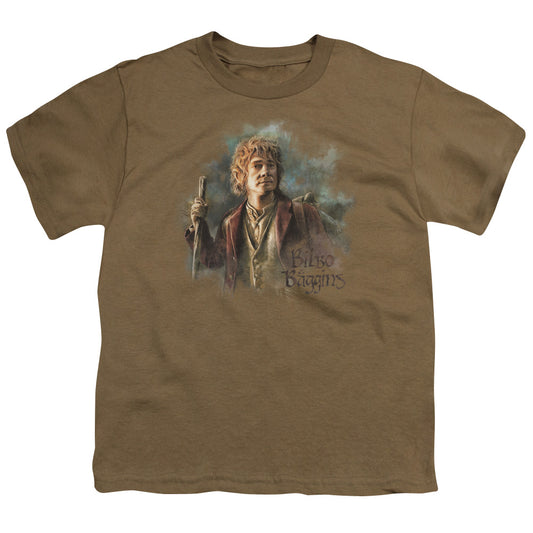 The Hobbit - Bilbo Baggins - Short Sleeve Youth 18/1 - Safari Green T-shirt