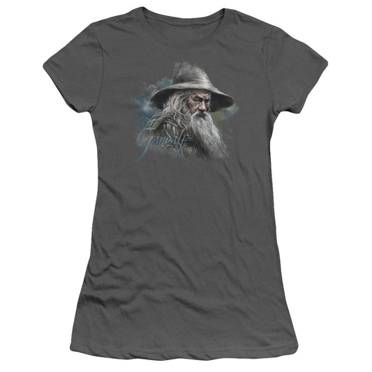 The Hobbit - Gandalf The Grey - Short Sleeve Junior Sheer - Charcoal T-shirt