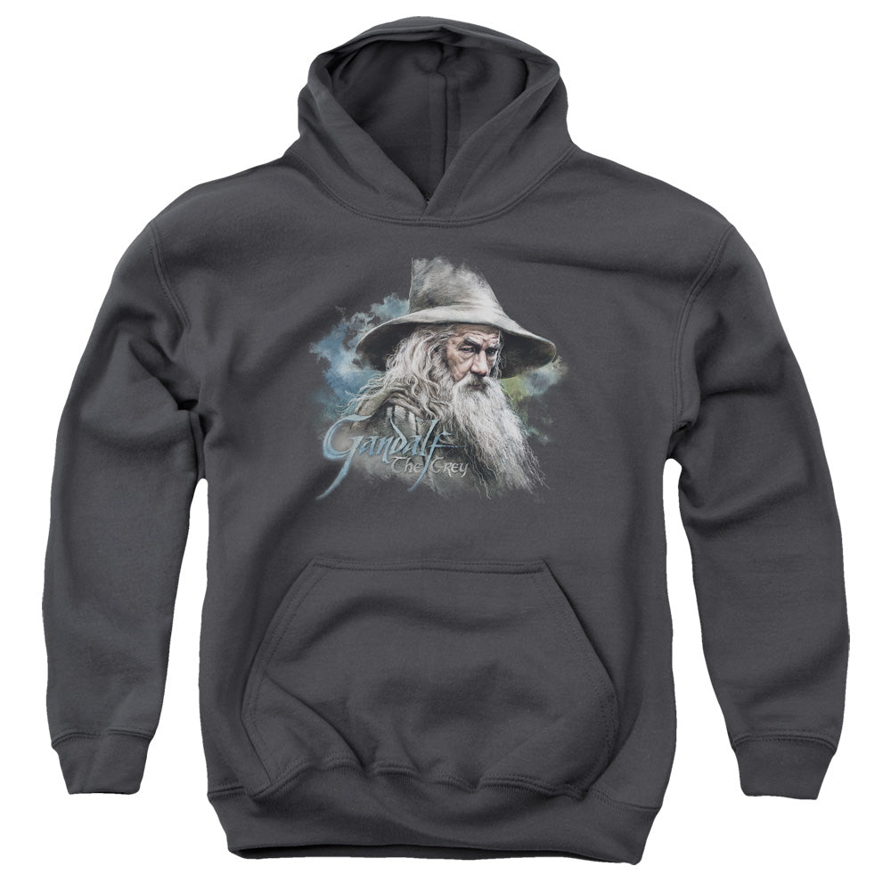 The Hobbit Gandalf The Grey-youth Pull-over Hoodie - Charcoal