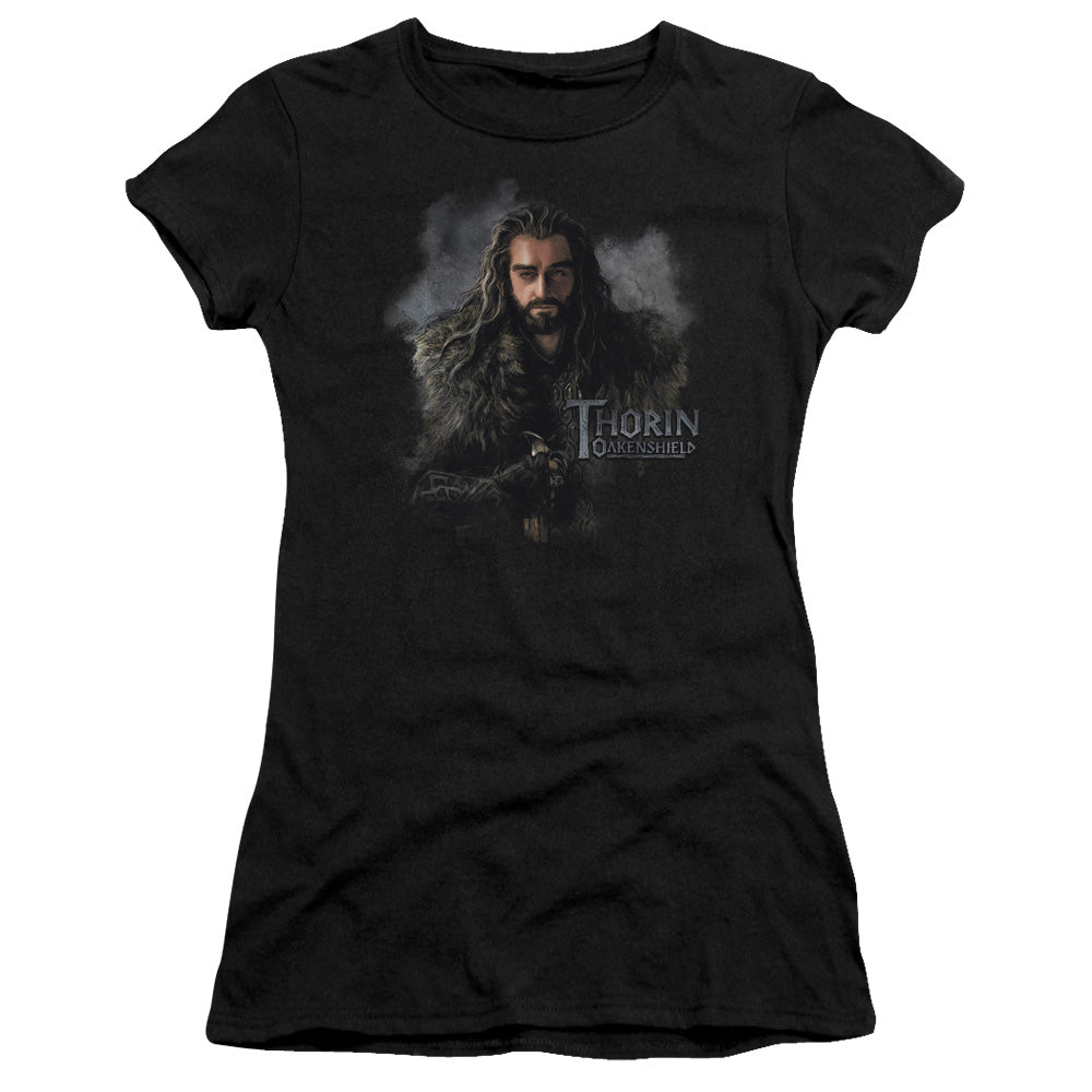 The Hobbit - Thorin Oakenshield - Short Sleeve Junior Sheer - Black T-shirt