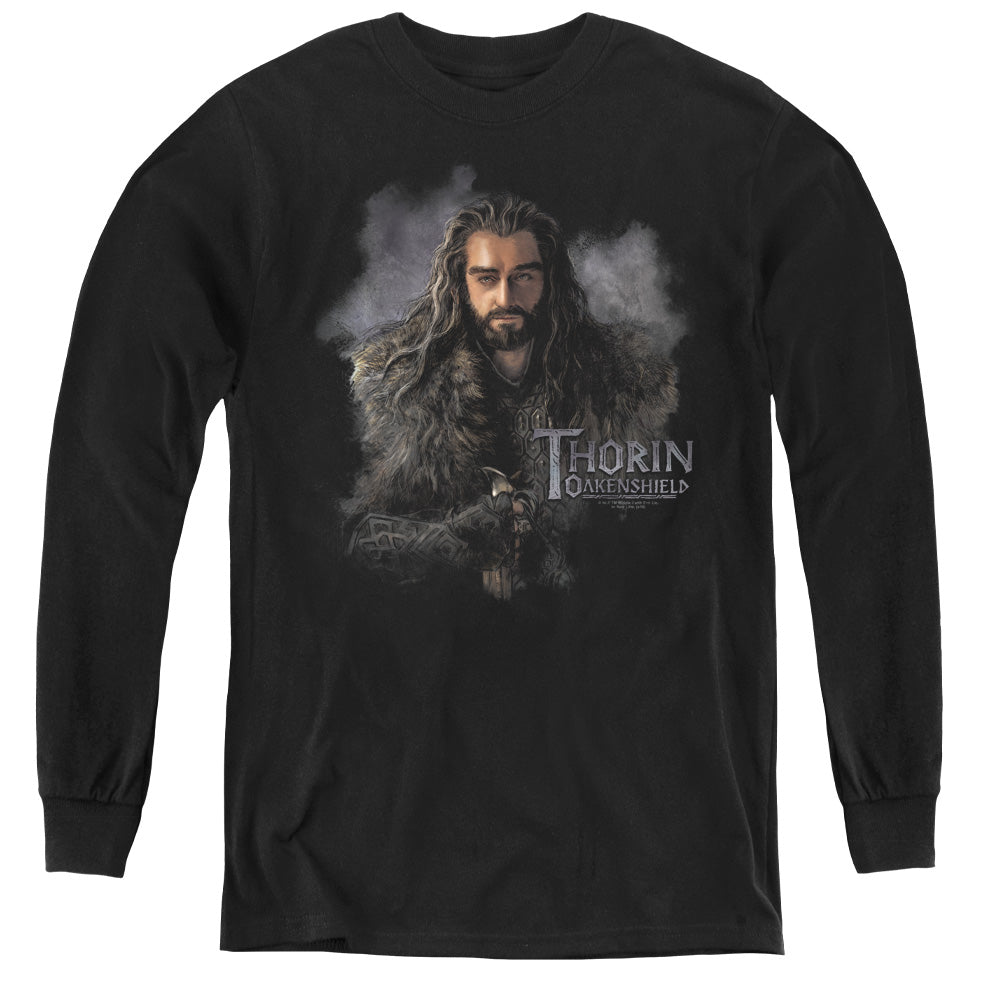 The Hobbit - Thorin Oakenshield - Youth Long Sleeve Tee - Black