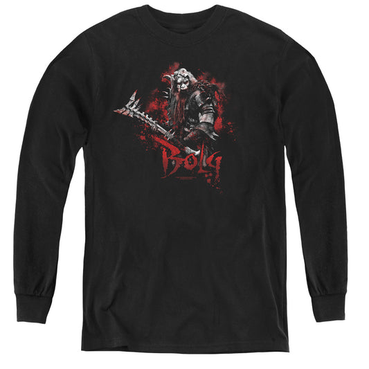 The Hobbit - Bolg - Youth Long Sleeve Tee - Black