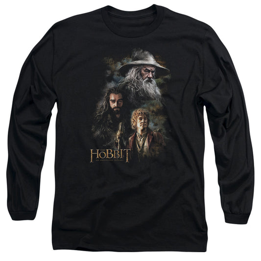 The Hobbit - Painting - Long Sleeve Adult 18/1 - Black T-shirt