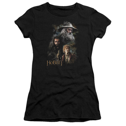 The Hobbit - Painting - Short Sleeve Junior Sheer - Black T-shirt