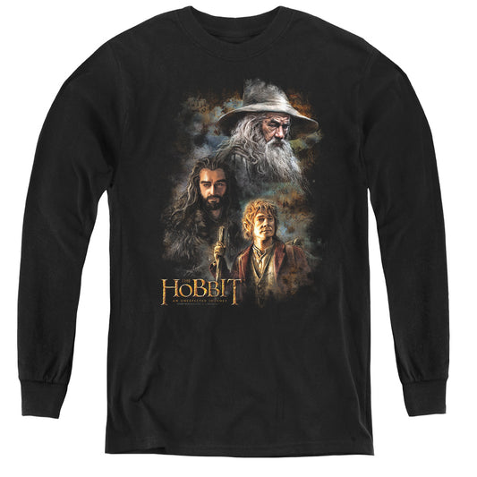 The Hobbit Painting - Youth Long Sleeve Tee - Black