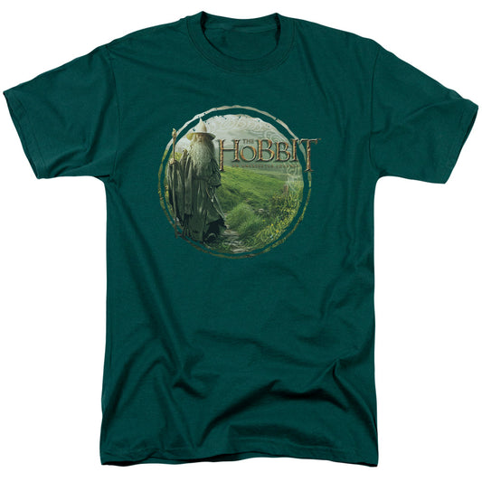 The Hobbit - Gandalfs Journey - Short Sleeve Adult 18/1 - Hunter Green T-shirt