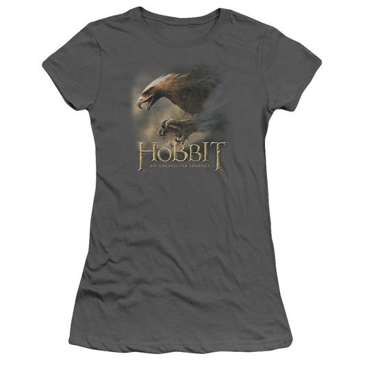 The Hobbit - Great Eagle - Short Sleeve Junior Sheer - Charcoal T-shirt