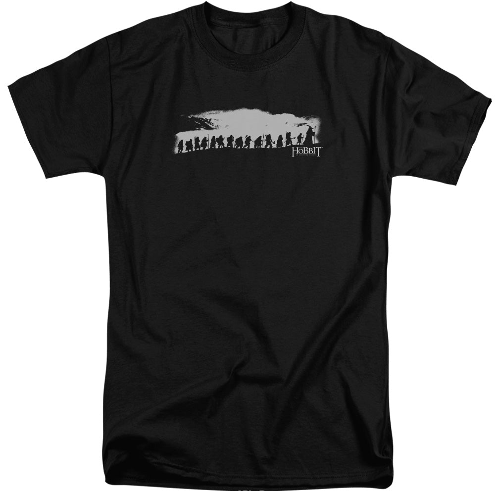 The Hobbit - The Company - Short Sleeve Adult Tall - Black T-shirt