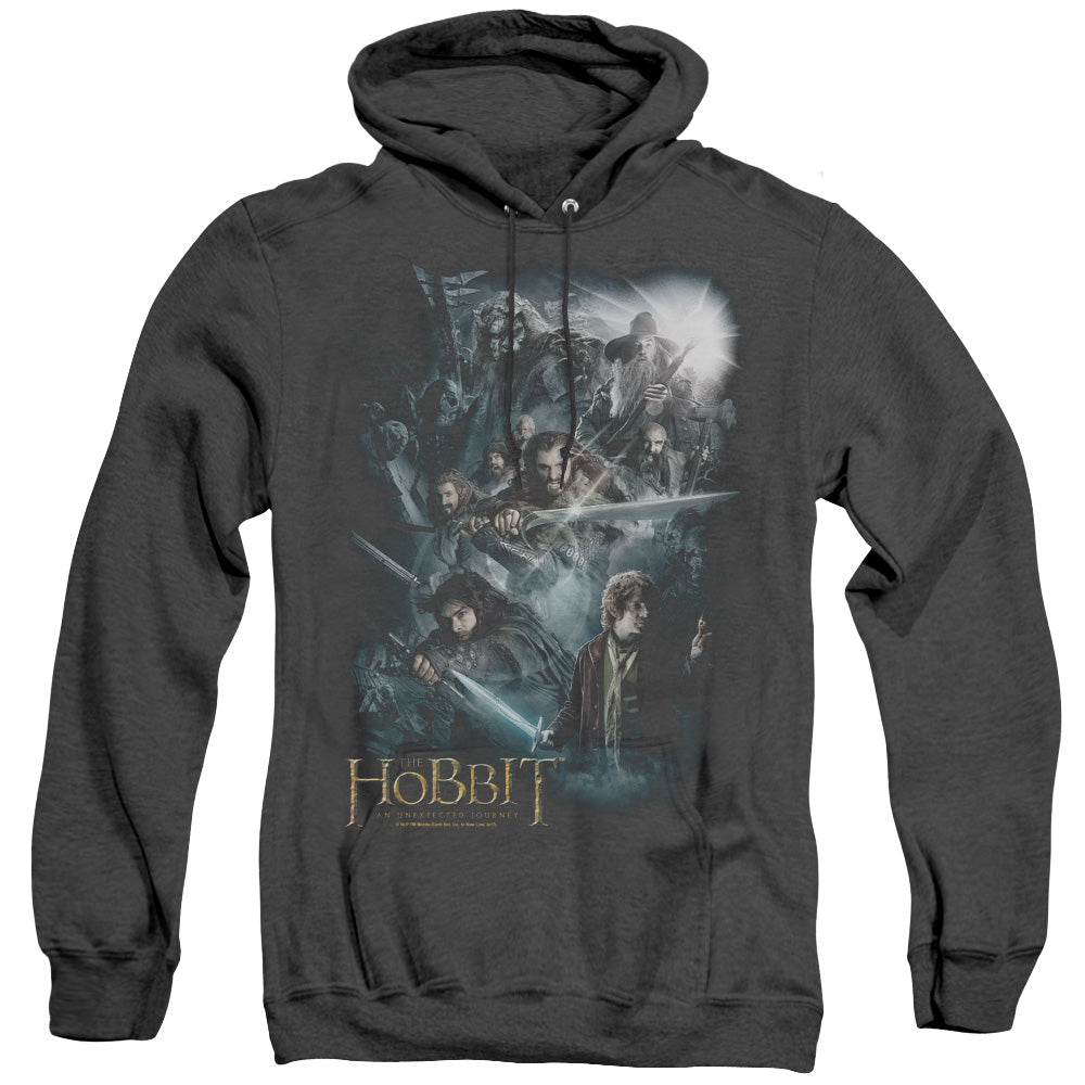 The Hobbit - Epic Adventure - Adult Heather Hoodie - Black