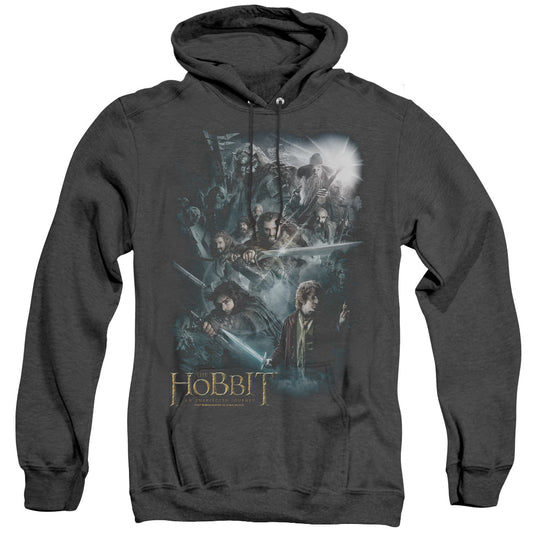 The Hobbit - Epic Adventure - Adult Heather Hoodie - Black