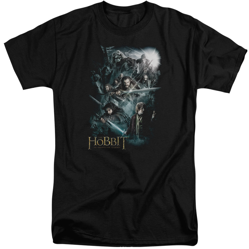 The Hobbit - Epic Adventure - Short Sleeve Adult Tall - Black T-shirt