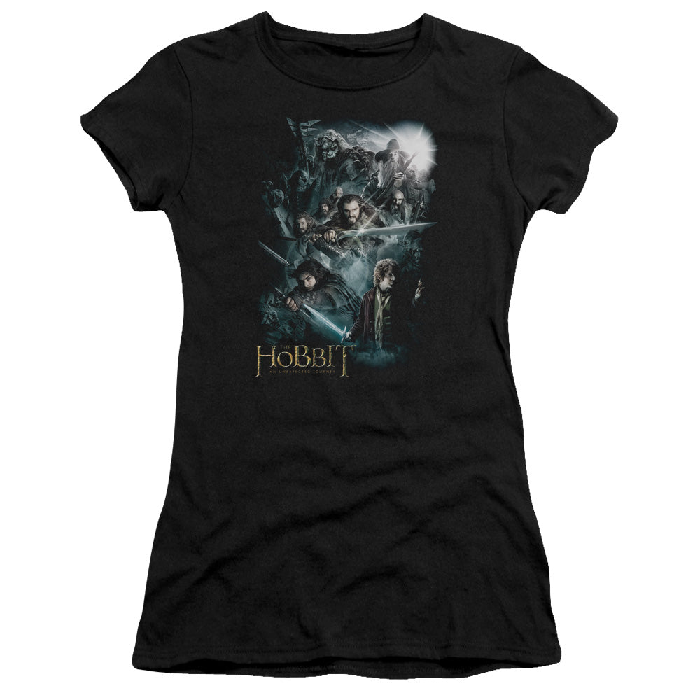 The Hobbit - Epic Adventure - Short Sleeve Junior Sheer - Black T-shirt