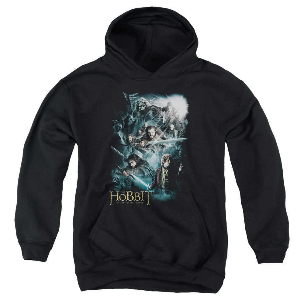 The Hobbit - Epic Adventure - Youth Pull-over Hoodie - Black