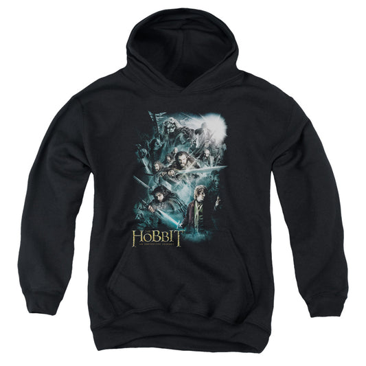 The Hobbit - Epic Adventure - Youth Pull-over Hoodie - Black