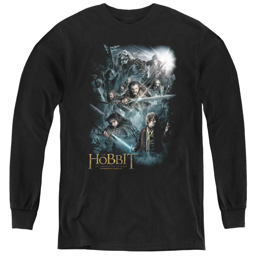 The Hobbit - Epic Adventure - Youth Long Sleeve Tee - Black