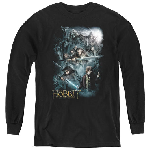 The Hobbit - Epic Adventure - Youth Long Sleeve Tee - Black