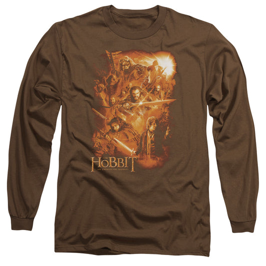 The Hobbit - Epic Adventure - Long Sleeve Adult 18/1 - Coffee T-shirt