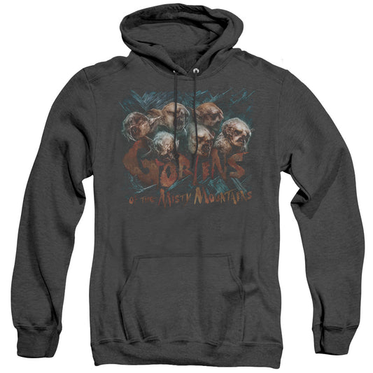 The Hobbit - Misty Goblins - Adult Heather Hoodie - Black