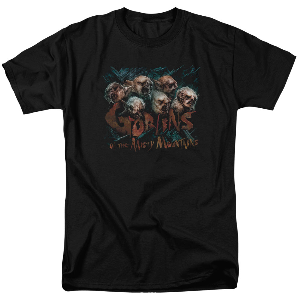 The Hobbit - Misty Goblins - Short Sleeve Adult 18/1 - Black T-shirt