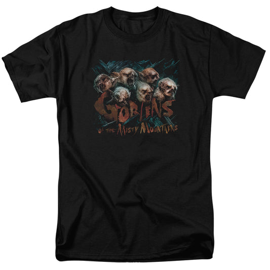The Hobbit - Misty Goblins - Short Sleeve Adult 18/1 - Black T-shirt